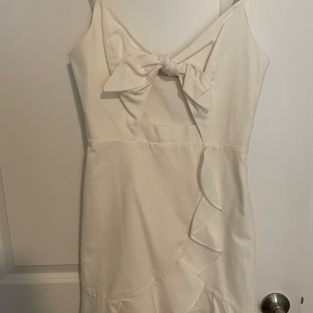 Cream Sleeveless Dress